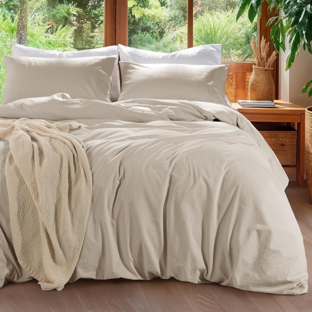 100% French Linen Bedding Set for Natural Breathable Comfort