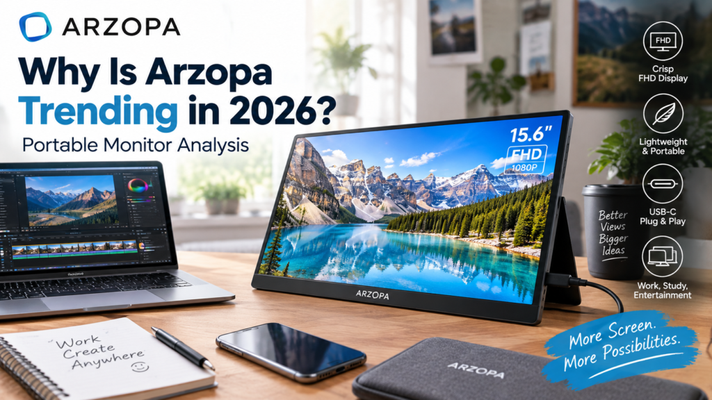 Why Is Arzopa Trending in 2026? Portable Monitor Analysis